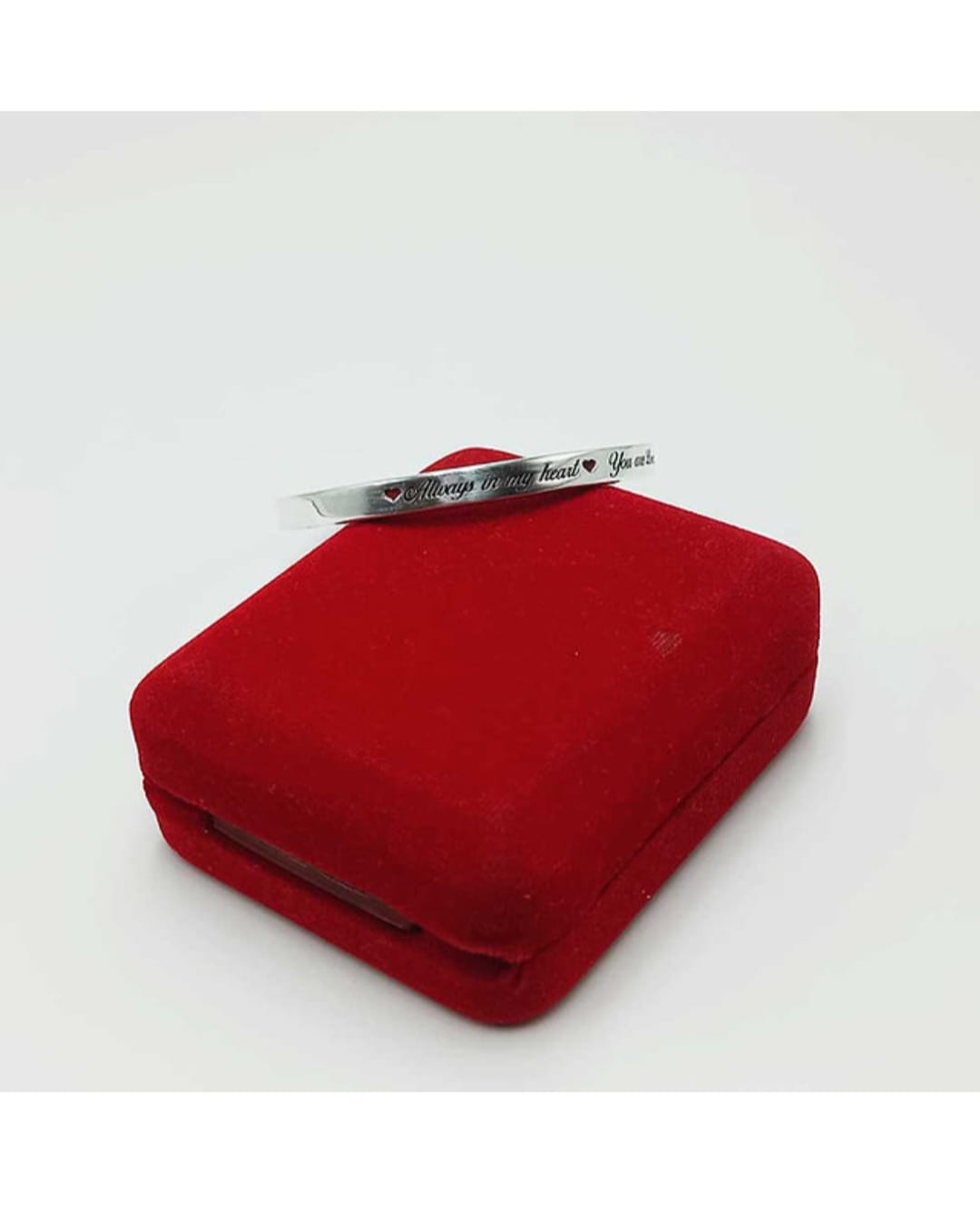 Engraved Silver Bracelet/Kada – “Blind for Love, You Are My Sunshine”