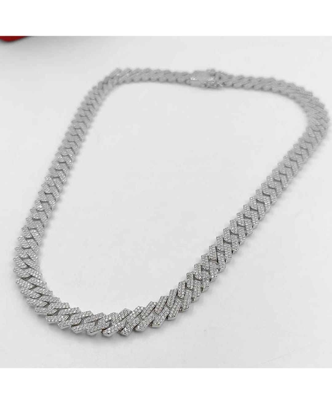 Iced Out Men's Cuban Link Chain – Premium 92.5 Silver Chain