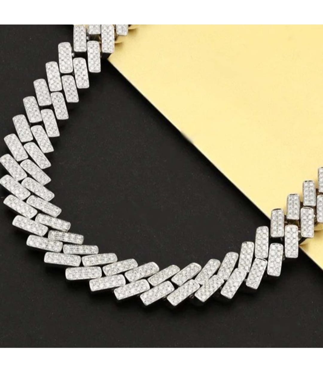 Iced Out Men's Cuban Link Chain – Premium 92.5 Silver Chain