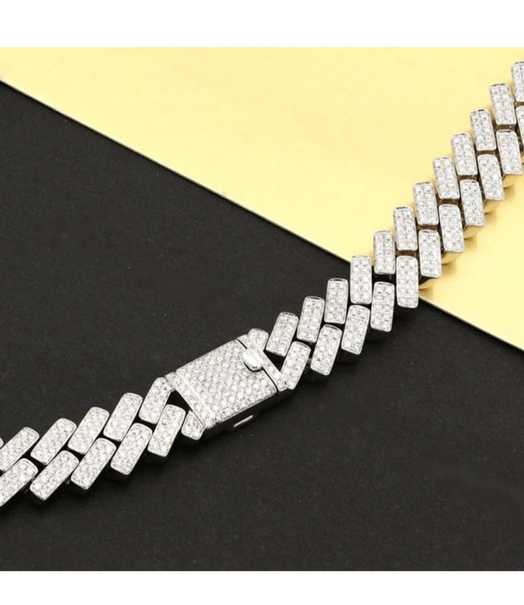 Iced Out Men's Cuban Link Chain – Premium 92.5 Silver Chain