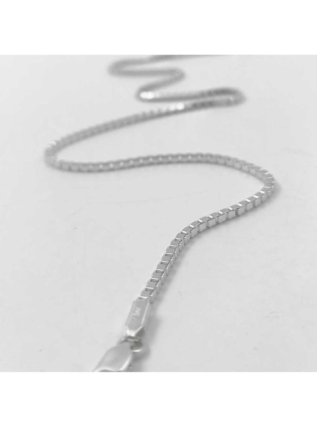 The Classic Sterling Block Silver Chain for Mens