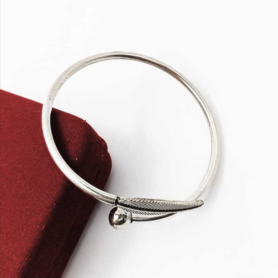 Handmade pure 92.5 Pure Silver Kada for Girl's