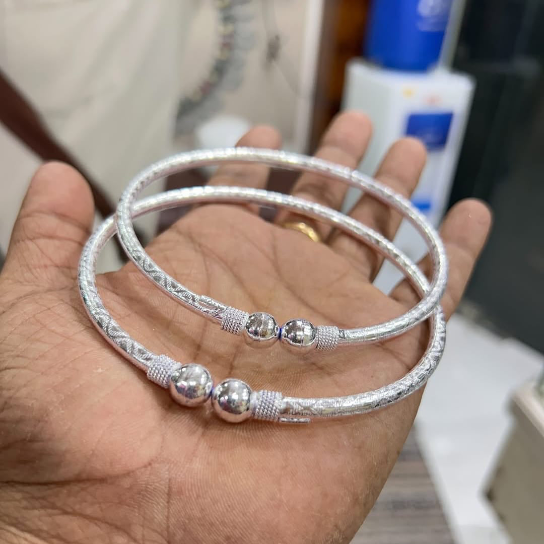 Twisted Rope Sterling Pure 925 Silver Kada