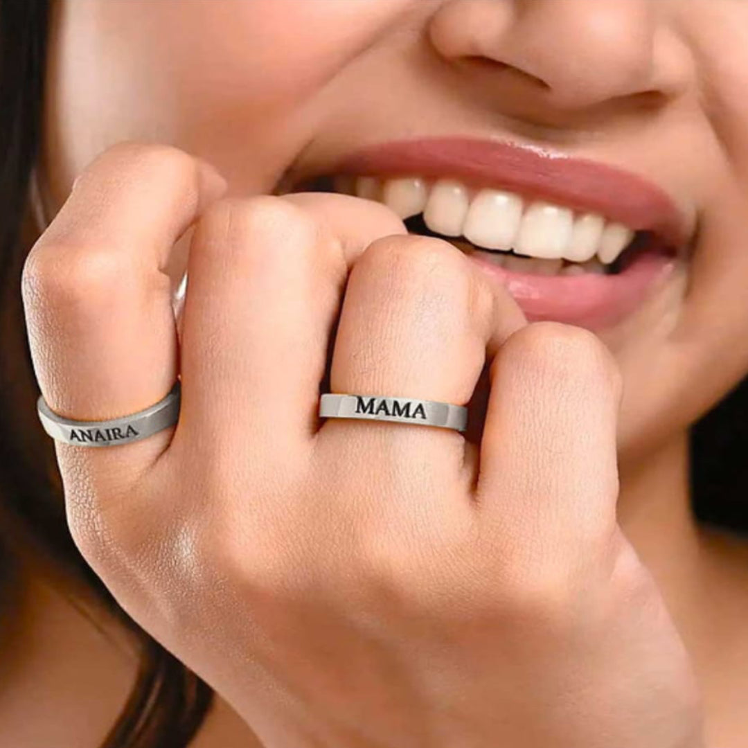 Pure Silver Couple Rings – 2 Pic Matching Set