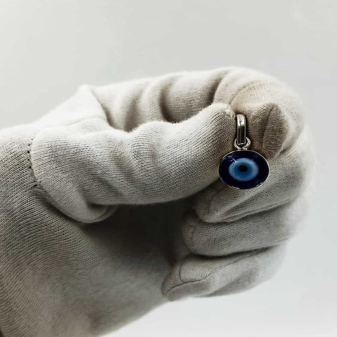 Evil Eye Charm Pendant in 925 Pure Silver for Girl's