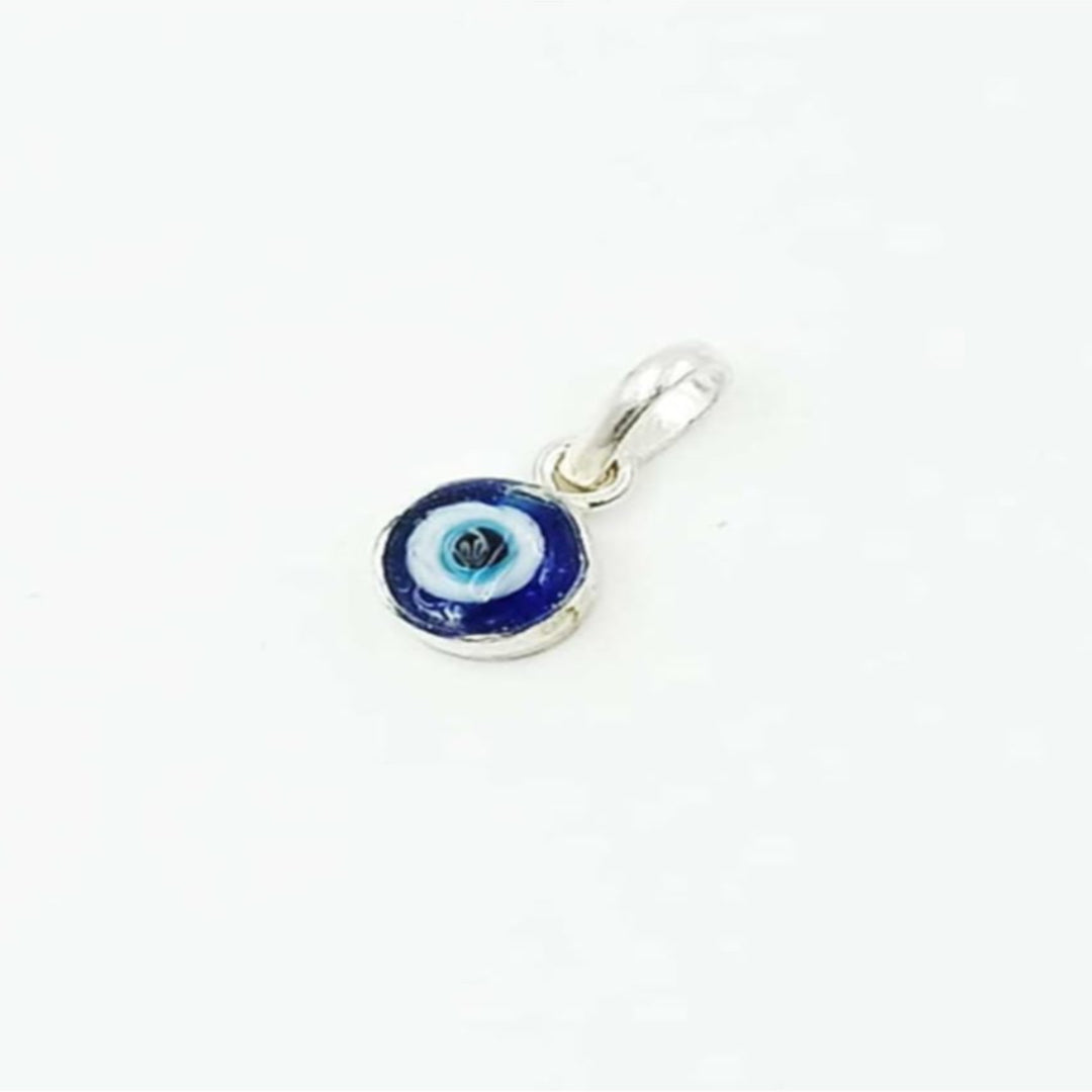 Evil Eye Charm Pendant in 925 Pure Silver for Girl's