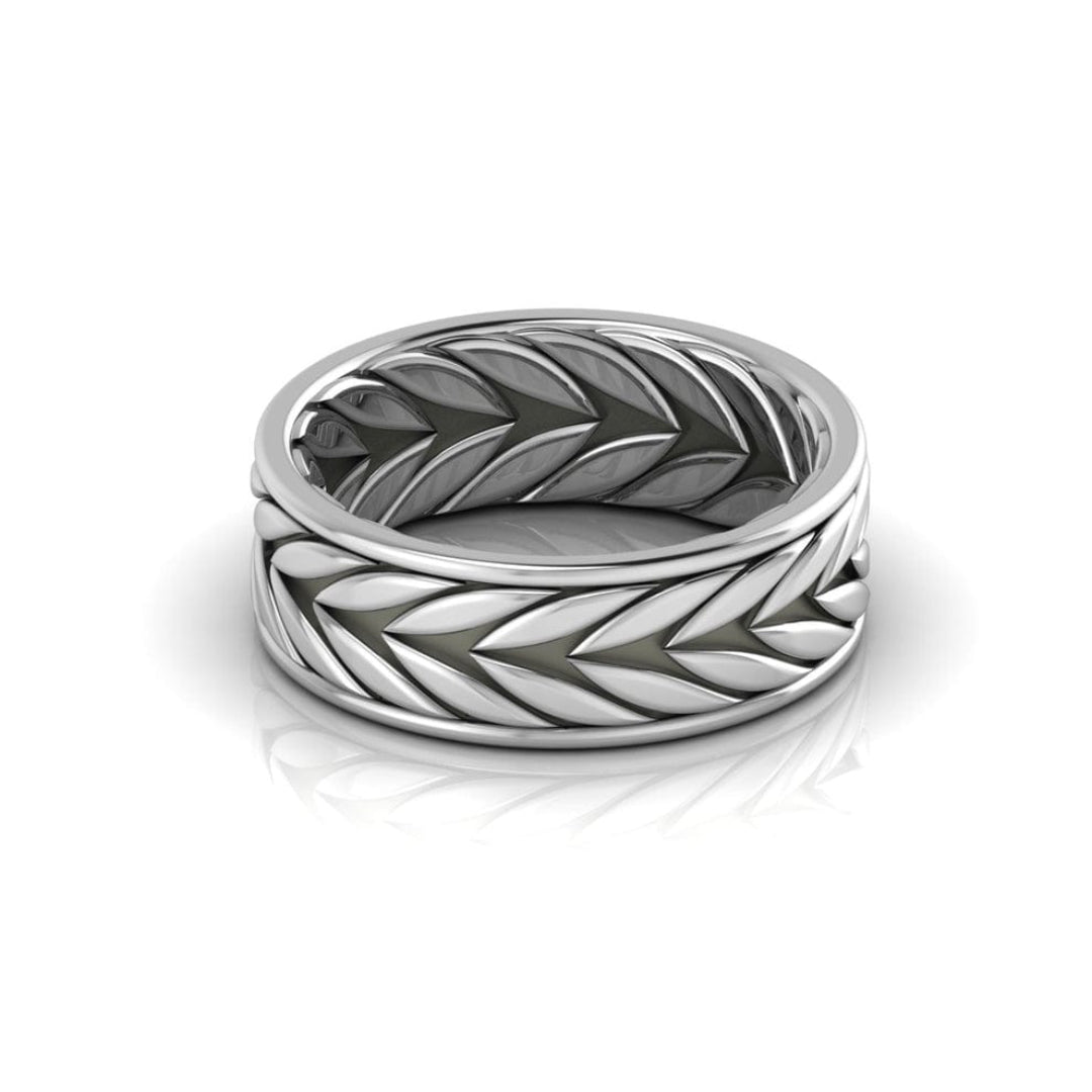 Classic Crown Band 92.5 Sterling Silver Men’s Ring