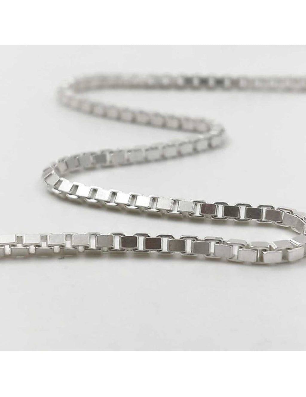 The Classic Sterling Block Silver Chain for Mens