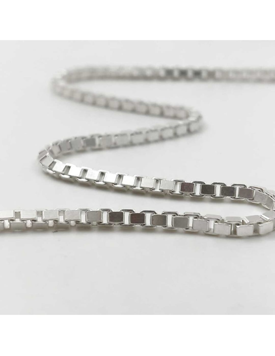 The Classic Sterling Block Silver Chain for Mens