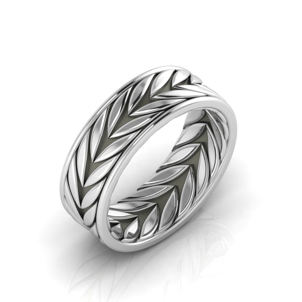 Classic Crown Band 92.5 Sterling Silver Men’s Ring