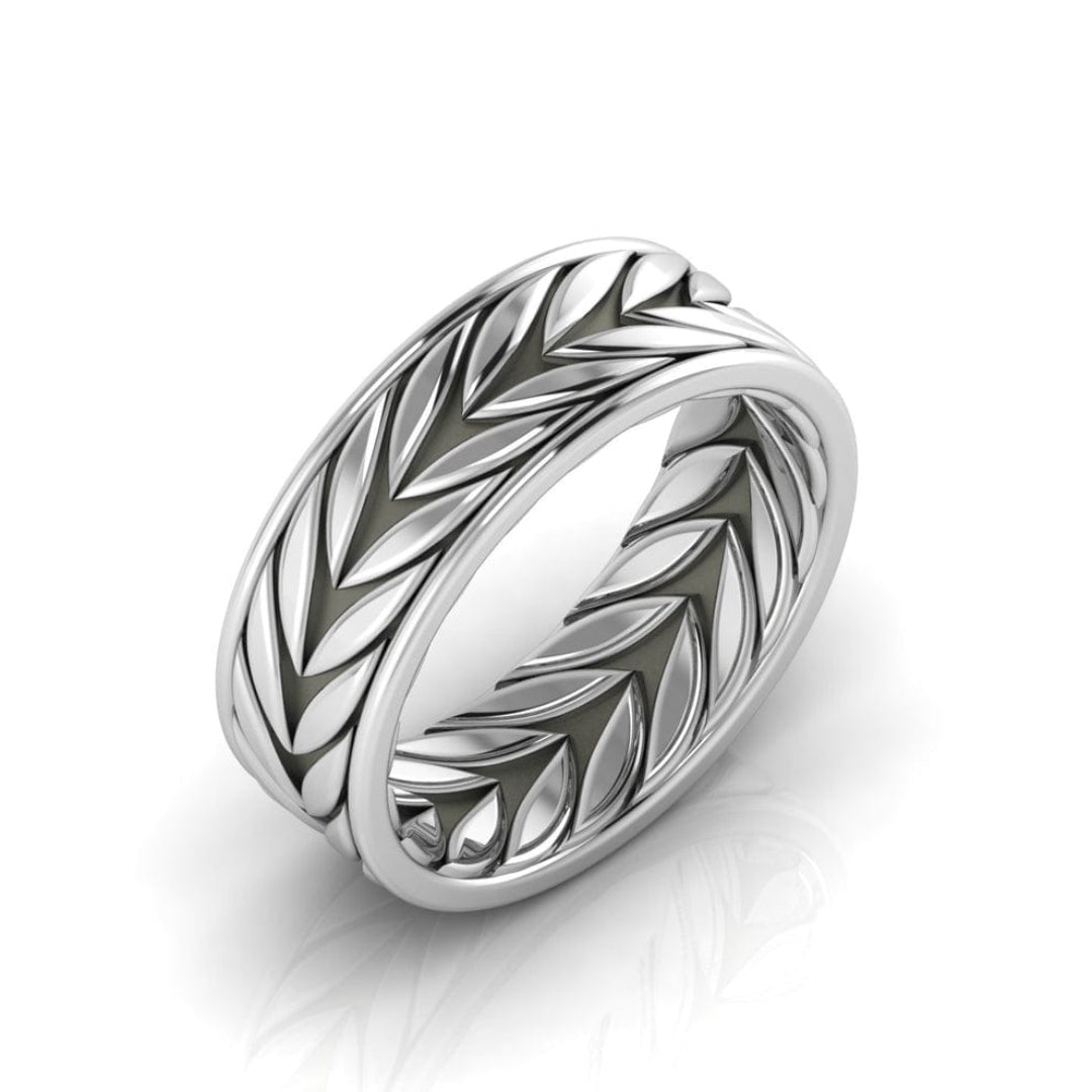 Classic Crown Band 92.5 Sterling Silver Men’s Ring