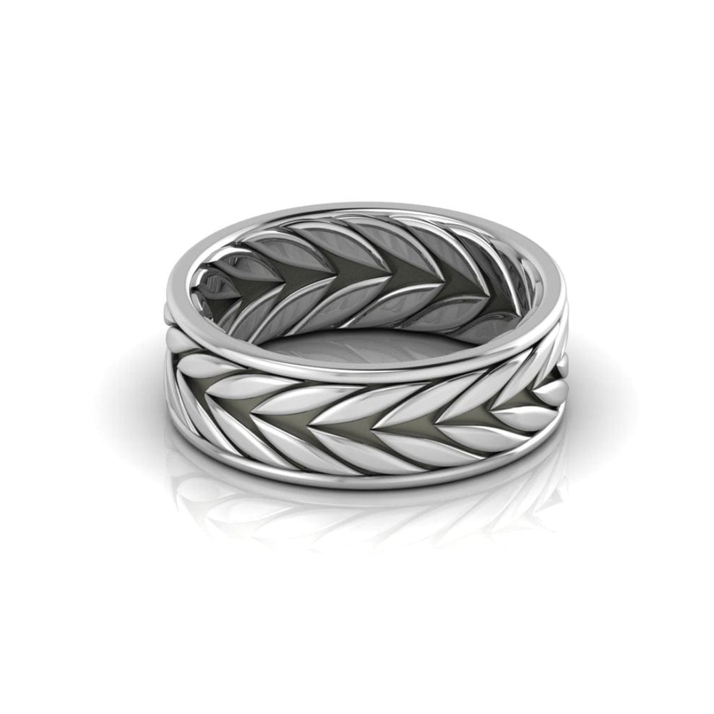 Classic Crown Band 92.5 Sterling Silver Men’s Ring