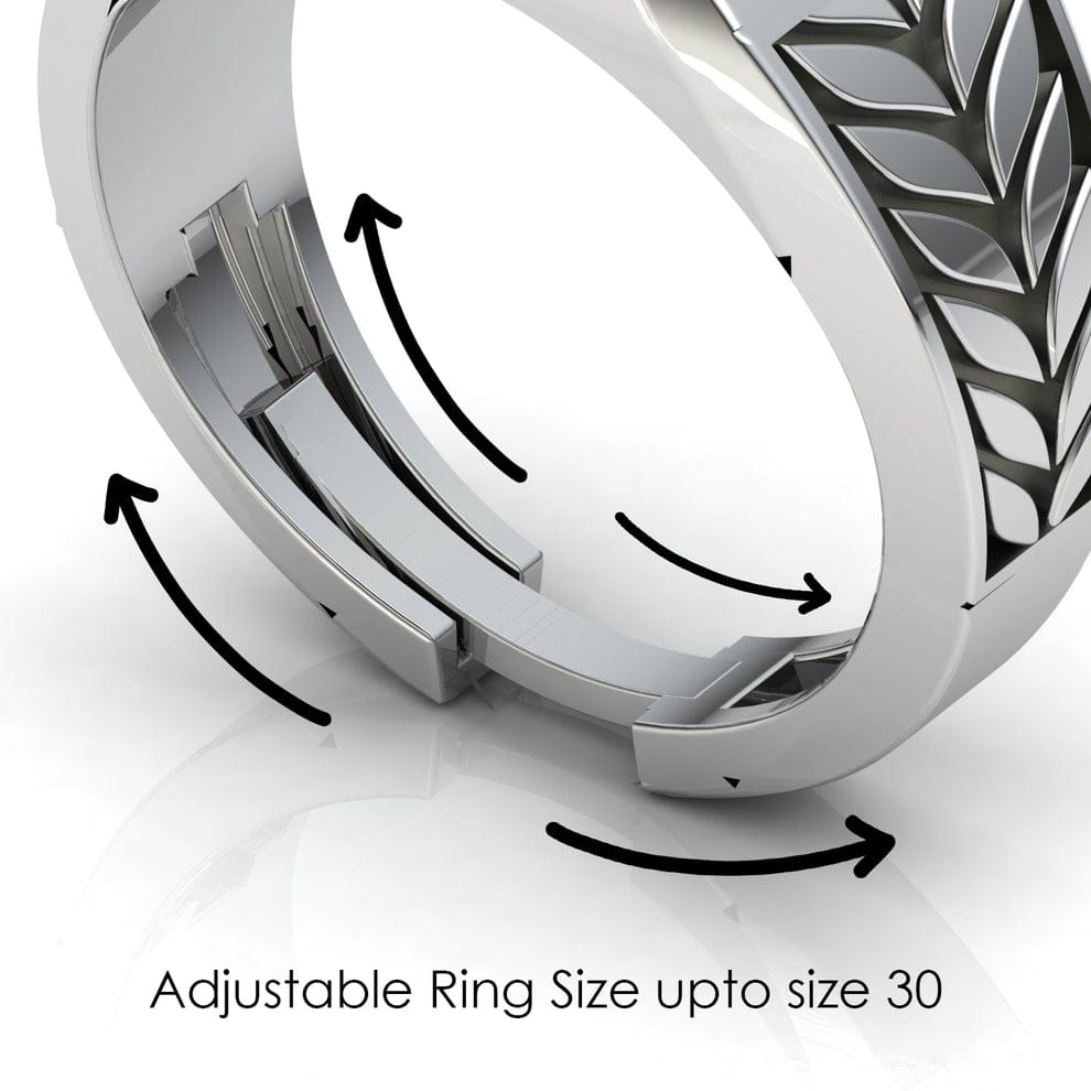 Emerald Cut 925 Sterling Silver Men’s Ring