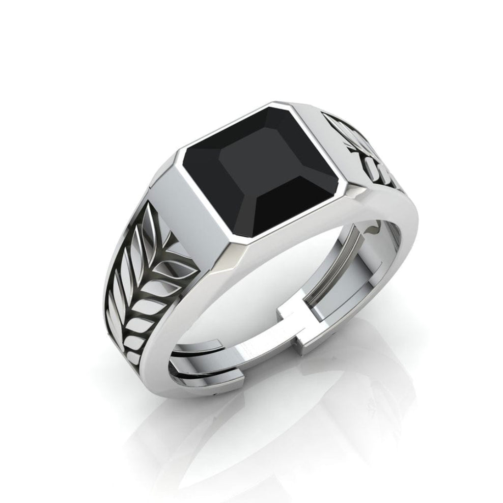 Emerald Cut 925 Sterling Silver Men’s Ring