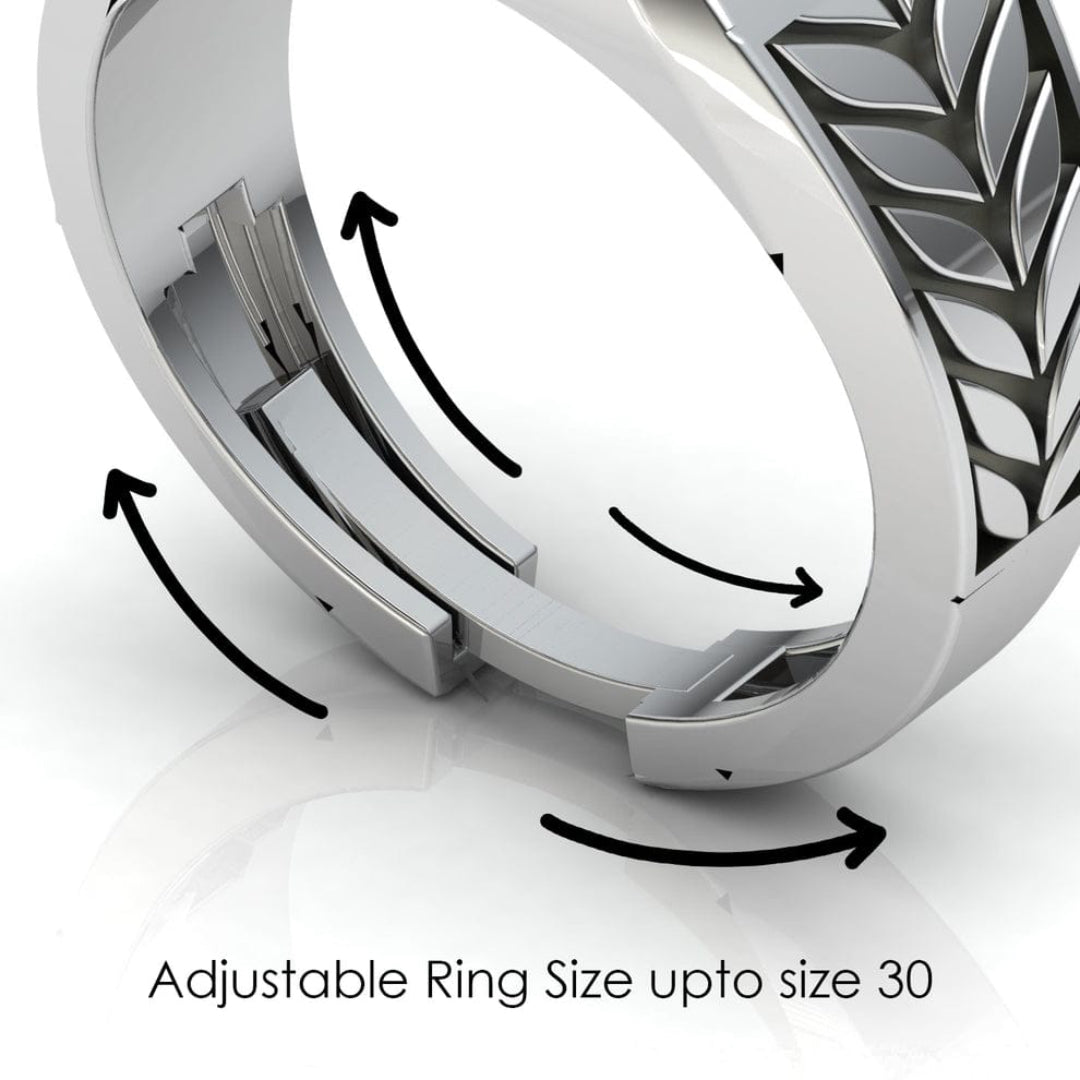 Emerald Cut 925 Sterling Silver Men’s Ring