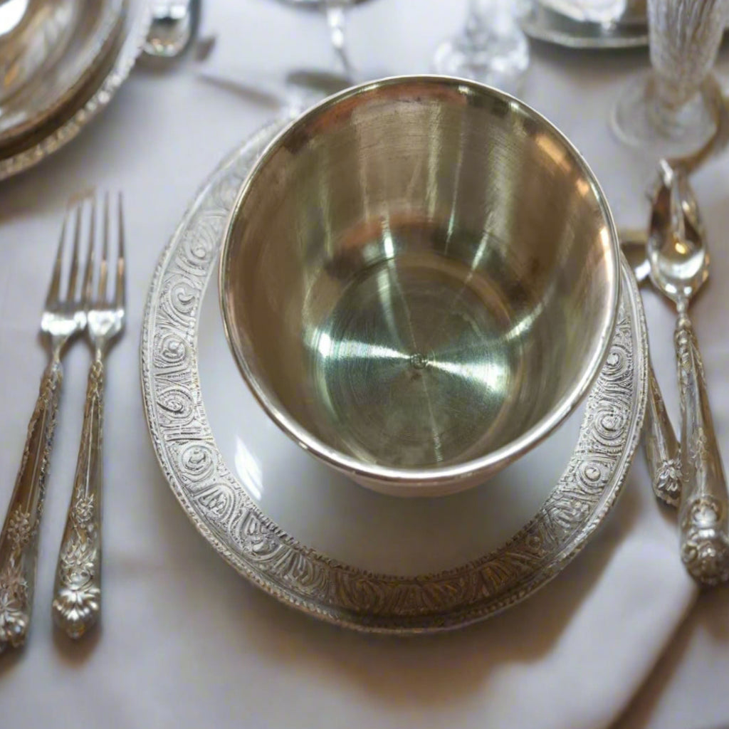 Elegant Pure Silver Bowl